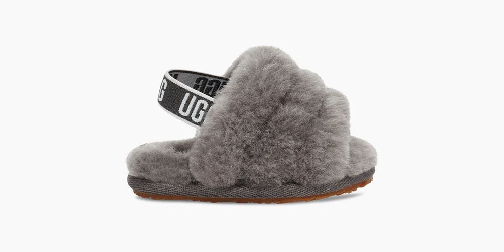 Ugg Slide Womens - Ugg Fluff Yeah Grey - 654PJGUYK